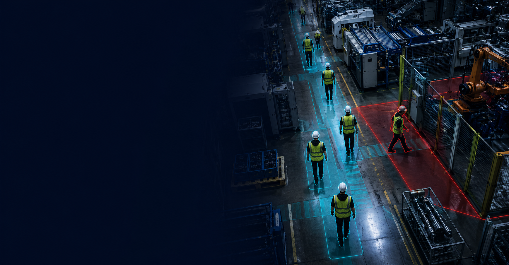 AI Safety & Worker Movement Monitoring on Production Lines 1 Nadzor BHP i ruchu pieszych na liniach produkcyjnych webp